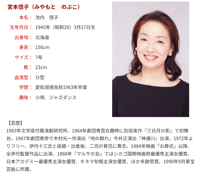 投稿についてもっと詳しく 【宮本信子】凛とした強さと愛らしさ――伊丹映画のミューズから日本を代表する大女優への軌跡